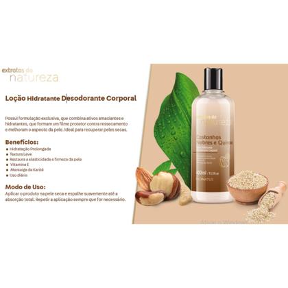 Imagem de Kit Castanhas Nobres E Quinoa Corporal Sabonete Body Splash