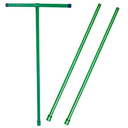 Imagem de Kit Cavadeira Trado Perfurador de Solo Manual 15, 20 e 25 CM c/ Cabo T e 2 Extensões CADIOLI