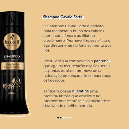 Imagem de Kit Cavalo Forte Shampoo Condicionador E Máscara Haskell