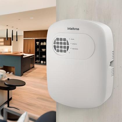 Imagem de Kit Central Alarme Intelbras com 5 Sensores Sem Fio Porta Janela ANM 24 Net Com App Via Celular Residencial Comercial