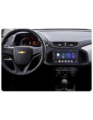 Imagem de Kit Central Multimídia Android 9" CarPlay Câmera Ré TV Digital 1-SEG Moldura Onix 2012/2019