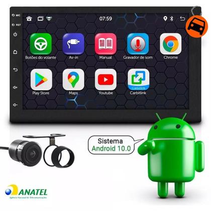 Imagem de Kit Central Multimídia Android COBALT/ONIX/SPIN/PRISMA 2012 a 2019 - 7 Polegadas