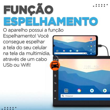 Imagem de Kit Central Multimídia Android COBALT/ONIX/SPIN/PRISMA 2012 a 2019 - 7 Polegadas