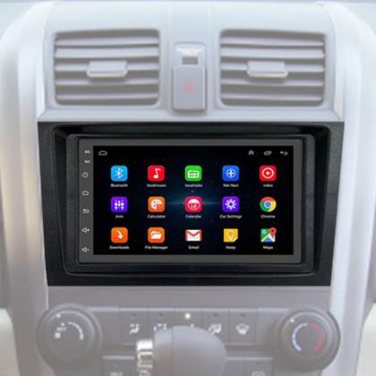Imagem de Kit Central Multimídia Android Crv 2007 2008 2009 2010 2011 2 Din 7 Polegadas GPS Tv Online Bt Wi-fi 