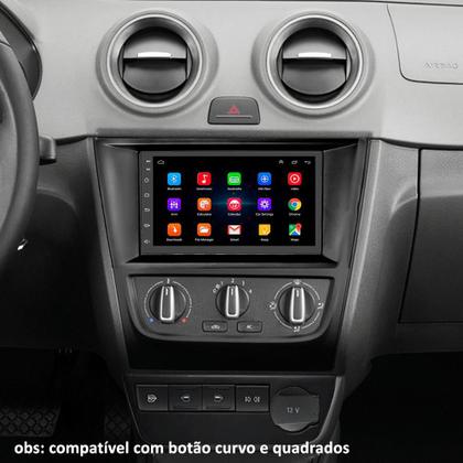 Imagem de Kit Central Multimídia Android Gol G6 2013 2014 2015 2016 7 Polegadas GPS Tv Online Bluetooth WiFi