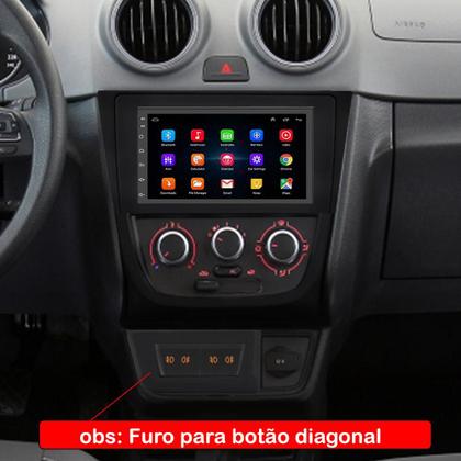 Imagem de Kit Central Multimidia Android Gol Saveiro Voyage G5 2008 A 2012 7 poelgadas Gps Integrado Tv Online