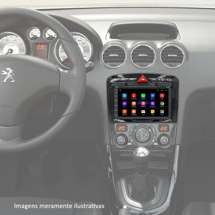 Imagem de Kit Central Multimidia Android Peugeot 308 408 2012 A 2019 7 Polegadas Gps Tv Online Radio Fm Wifi