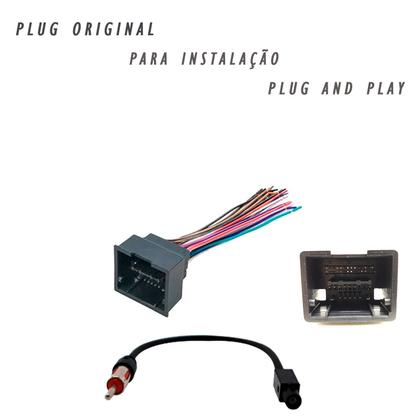 Imagem de Kit Central Multimídia COBALT Mp5 / Mp8 + Moldura + Câmera + TV