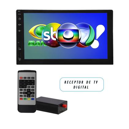 Imagem de Kit Central Multimídia COBALT Mp5 / Mp8 + Moldura + Câmera + TV