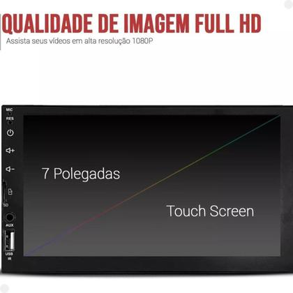Imagem de Kit Central Multimídia Mp5 2 Din Touch Palio Siena Strada 2g
