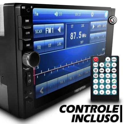 Imagem de Kit Central Multimídia Mp5 Aparelho 2 Din Touch Screen Com Espelhamento Smarthfone + Moldura Captiva 2008 2009 2010 2011 2012 2013 2014 2015 e Câmera