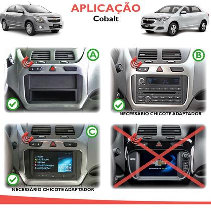 Imagem de Kit Central Multimidia MP5 + Camera ré + Moldura Onix Prisma Joy Spin Cobalt - AndroidAuto CarPlay