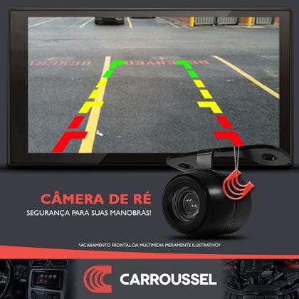 Imagem de Kit Central Multimidia MP5 + Camera ré + Moldura Onix Prisma Joy Spin Cobalt - AndroidAuto CarPlay