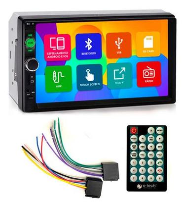 Imagem de Kit central multimidia mp5 com moldura gol voyage saveiro 2008 a 2012