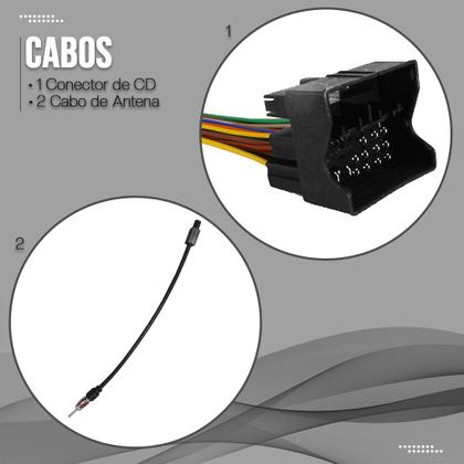 Imagem de Kit Central Multimídia Mp5   Espelha Dvd Câm Gol G7