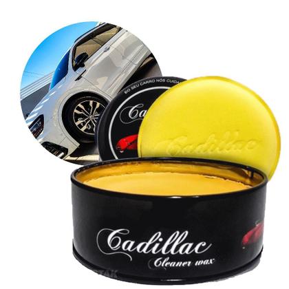 Imagem de Kit Cera Cleaner Wax Cadillac 150g Brilho + Aplicador + Pano