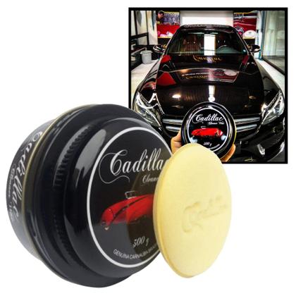 Imagem de Kit Cera Cleaner Wax Cadillac 300g Brilho + Aplicador + Pano