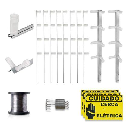 Imagem de Kit Cerca Elétrica com Alarme Genno 50 Metros 3 Sensores