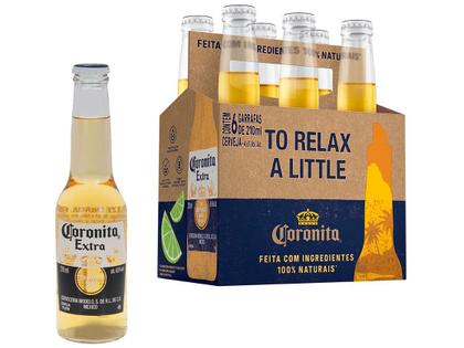 Imagem de Kit Cerveja Corona Coronita Extra Lager