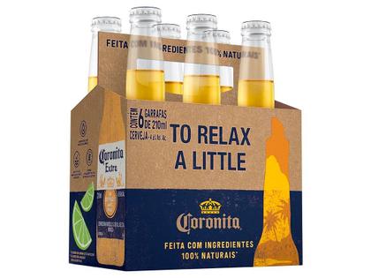 Imagem de Kit Cerveja Corona Coronita Extra Lager