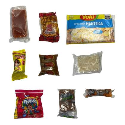 Imagem de Kit Cesta com 17 Doces Festa Junina Arraiá p/ 1 pessoa