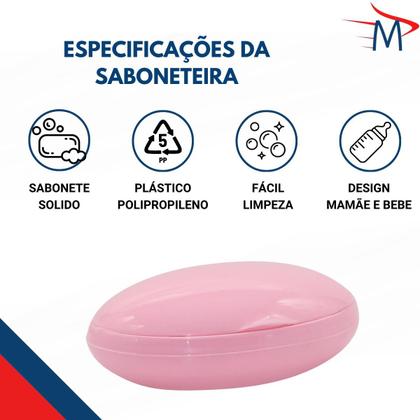 Imagem de Kit Cesta Infantil Organizadora Mandala Rosa Com Saboneteira