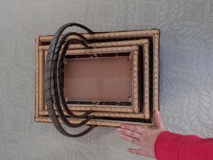 Imagem de Kit cesta para presente natal aniversário café da manhã artesanal