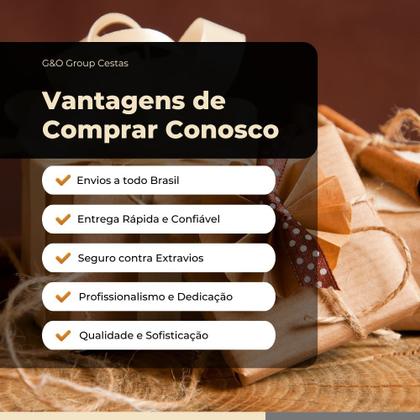 Imagem de Kit Cesta Presente Executiva  Sofisticação para Profissionais Exigentes