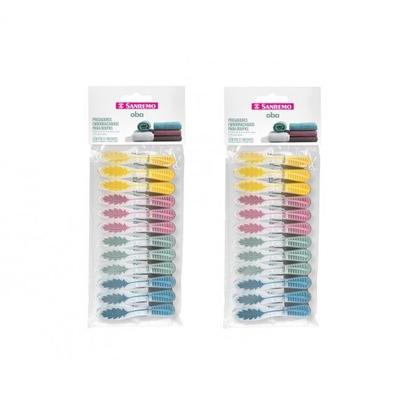 Imagem de Kit Cesto + 24 Prendedores Pregadores de Roupa Sanremo