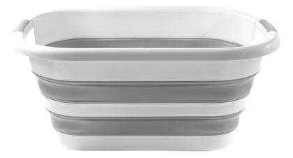 Imagem de Kit cesto 26L balde 10L dobrável retrátil prático Powermaid