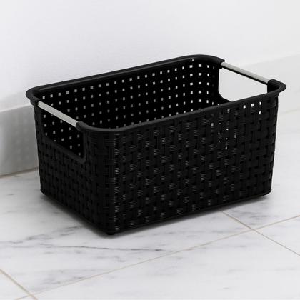 Imagem de Kit Cestos Organizadores Niquelart 01 e 03 Rattan Preto