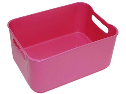 Imagem de Kit Cestos Organizadores Retangulares Rosa