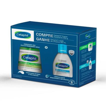 Imagem de Kit Cetaphil Creme Hidratante 453g + Loção de Limpeza 120ml