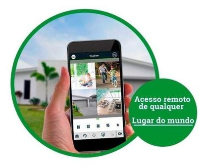 Imagem de Kit Cftv 2 Câmeras De Segurança Intelbras Dome IR  20 metros E Dvr Mhdx  Multi Hd C/HD