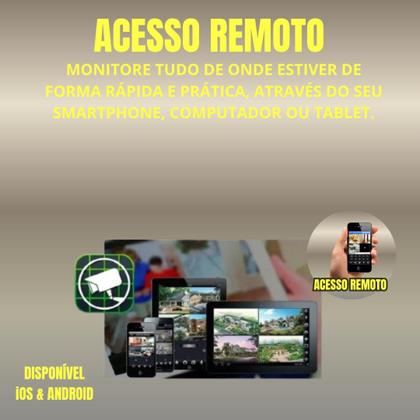 Imagem de Kit Cftv 2 Câmeras Segurança Full Hd 1080p Dvr Full hd 4ch