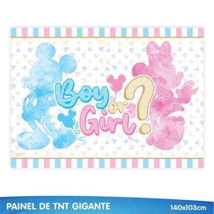 Imagem de Kit Chá Revelação 39 Itens Painel + Enfeites + Faixa