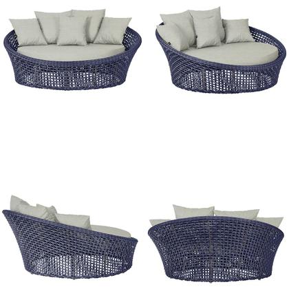 Imagem de Kit Chaise Hungria e Espreguiçadeiras Catar Corda Náutica Alumínio Trama Original