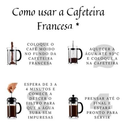 Imagem de Kit Chaleira Elétrica 1,8L + Cafeteira Prensa Francesa 650 ML Manual Cremeira Cantinho do Café