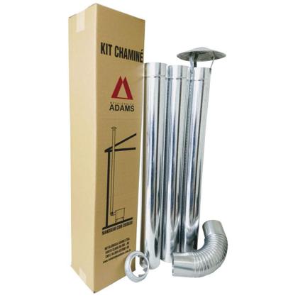 Imagem de Kit Chaminé Adams Galvanizado