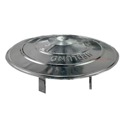 Imagem de Kit Chaminé Para Fogão A Lenha 3 Canos 1m + Joelho + Chapéu Galvanizado 115mm Nº2 - Hedlund