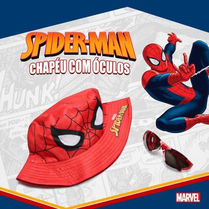 Imagem de Kit Chapéu E Óculos De Sol Homem-Aranha Toyng