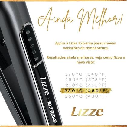 Imagem de Kit chapinha prancha lizze extreme 480f + secador lizze extreme 2400w 220v profissional