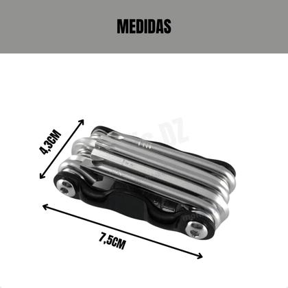 Imagem de Kit Chave 12 Funções Extrator Bike Bicicleta Ciclismo Reparo