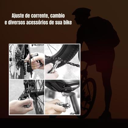 Imagem de Kit Chave 12 Funções Extrator Bike Bicicleta Ciclismo Reparo