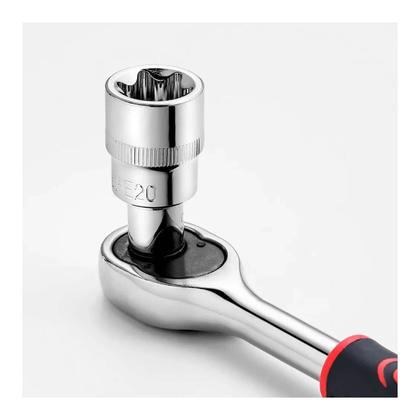 Imagem de Kit Chave Canhão Catraca Soquetes 4MM A 13 MM - Luatek