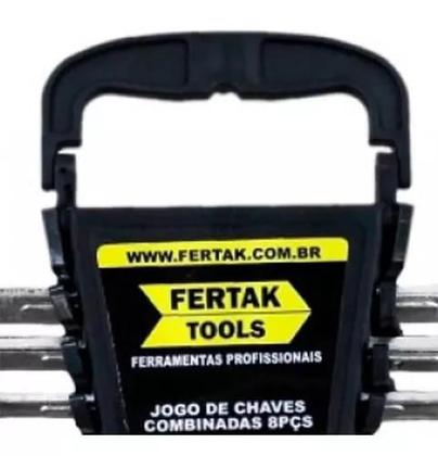 Imagem de Kit Chave Catraca Boca Estrela Combinada 8 Peças 6 A 17 Mm