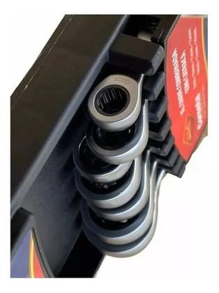 Imagem de kit chave combinada catraca articulada aço 7pcs corneta boca