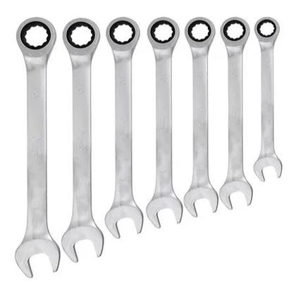 Imagem de Kit Chave Combinada Profissional Com Catraca 7 Peças  Corneta