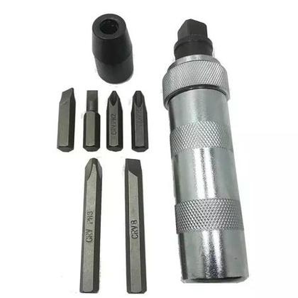 Imagem de Kit Chave De Impacto Manual 1/2 Pol. Profissional Com Bits
