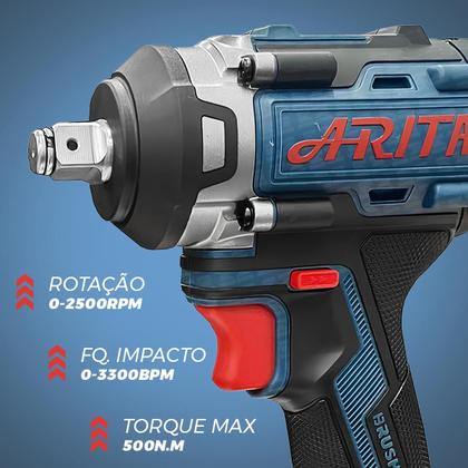 Imagem de Kit Chave De Impacto Profissional 21v 4.0ah + Soquete 35pç